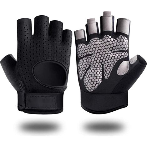 Gants De Musculation - Protection Totale De La Paume - Soutien Du Poignet Ajustable - Pour Fitness Et Cross Training - Par Paire (1/5)