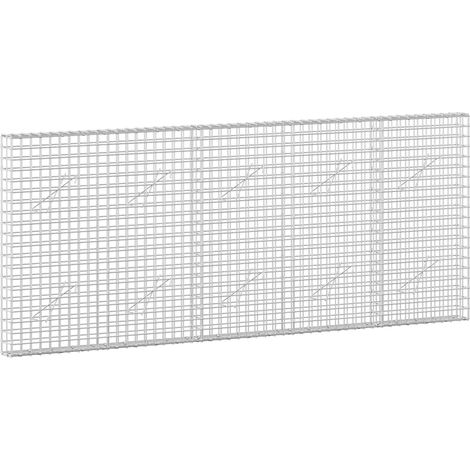 Gabione mit 5 mm Draht und 5x5 cm Maschen 250x10x100 cm vidaXL