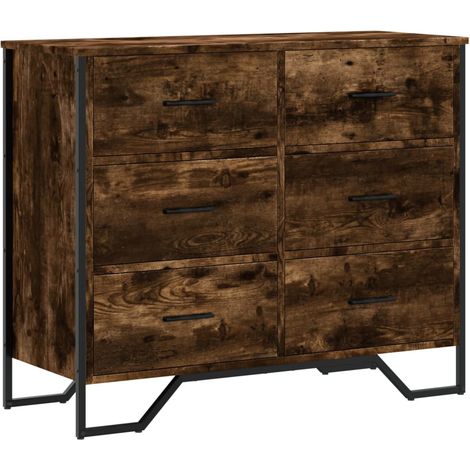 Maison Exclusive - Cassettiera Rovere Sonoma 91x35,5x74,5 cm in Truciolato