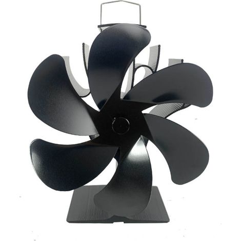 Ventilateur Poêle à Bois & Cheminée - Alimenté à la Chaleur, Silencieux, 6 Pales (1/5)