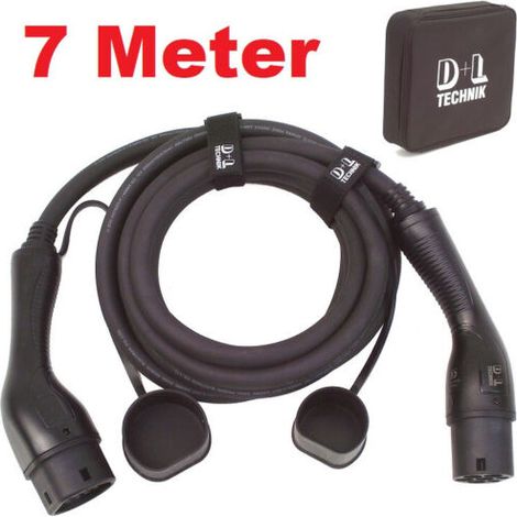 Ladekabel 22 kW 7m für Elektroauto Hybrid PKW, Typ2 3-phas. Wallbox Gerät 55864 (1/5)