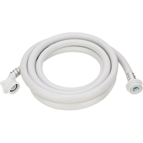 Tuyau d'arrivée d'eau universel pour machine à laver entièrement automatique, tuyau d'eau en PVC, tuyau d'extension d'injection d'eau domestique avec extrémité en acier, 3 mètres de long. (1/5)