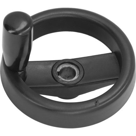 Volant 125mm OD 12mm alésage poignée pliable volant en plastique pour tour fraiseuse perceuse (1/5)
