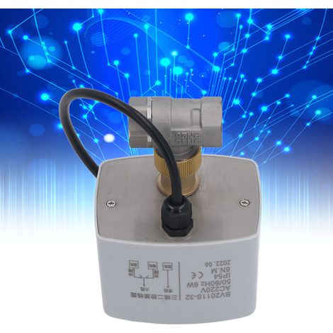 Nouvelle vanne à bille en acier inoxydable DN15-2, 3 fils, 2 commandes, 220 V CA (1/5)