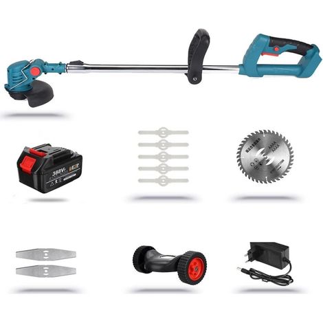 Tondeuse à Gazon électrique 1800W Tondeuse à Gazon sans Fil Taille-haie réglable élagage de Puissance de Jardin Portable (Color : with 1 Battery Set, Size : A) (1/5)