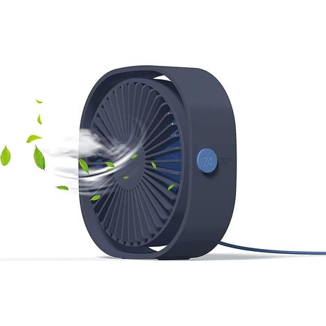 Mini-Tragventilator, USB-Ventilator, leiser Ventilator, 360° drehbarer Ventilator (1/5)