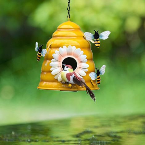 Hängende Nistkästen aus Eisen in Form eines Bienenstocks für kleine Gartenvögel (1/5)