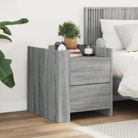 Nachttisch Grau Sonoma 45x50x50 cm Holzwerkstoff vidaXL (1/5)