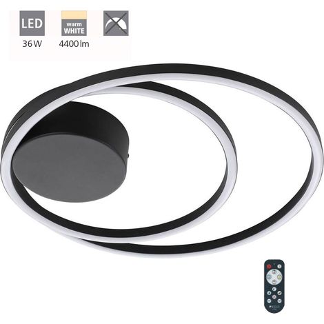 Lampada a soffitto Ruol Plastic White LED 36W 3000K H: 5,5 cm Ø45 cm (1/5)