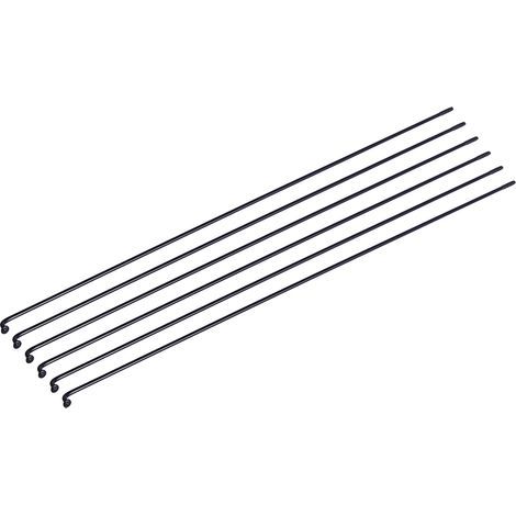 36 pièces Rayons Noirs pour Vélos Tout Terrain avec Écrous - Kit Complet Roue VTT 261mm (1/3)