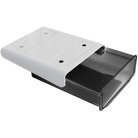 Tiroir sous Bureau Coulissant à Coller - Tiroir Rangement Plastique Polyvalent avec Adhésif - Bureau Tiroir pour Fournitures Scolaires - Tiroir sous Meuble pour Loisirs Créatifs (1/4)