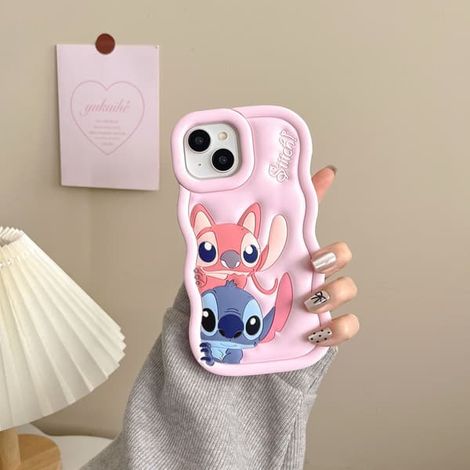 Coque en silicone Stitch - Rose clair pour iPhone 12 Pro (1/2)