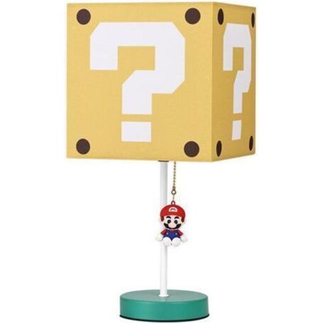 [NEVER USED] Super Mario icon lamp, square bedside night light in the shape of a question mark