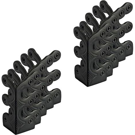 Lot de 10 protections d'angle en laiton massif pour plinthes (1/5)