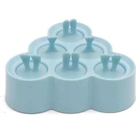 bleu-moule  Glace Cratif En Silicone Pour Le Bricolage Moule  Glace  Six Compartiments Bote  Glace (1/5)
