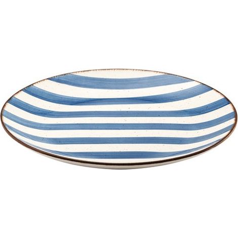 6 Assiette Plate Bleu Persan Rivage - Amefa Medard De Noblat (1/4)