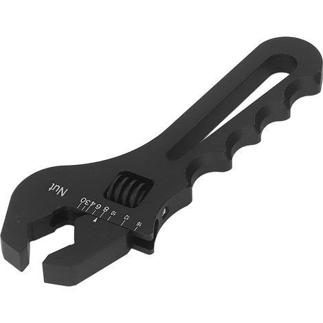 Clé à molette réglable AN3-AN16 en aluminium léger pour raccord de flexible, outil de serrage noir (1/5)