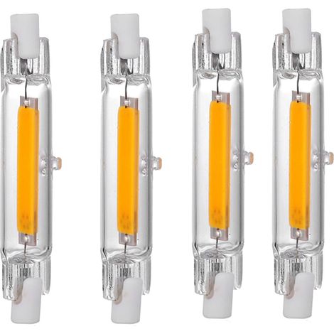 R7s Ampoule LED linéaire 78 mm, 5W, J78, Blanc Chaud 3000K, Lumière, R7s COB LED Lampe, AC220-240V (1/5)