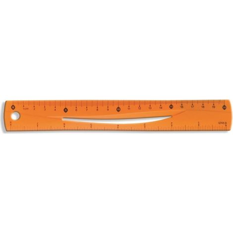 Regla naranja de 20 cm BL020-PB