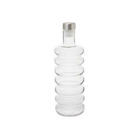 ANDREA HOUSE MS25012 Botella Vidrio/Inox Spiral 1L Ø09 - ref: MS25012