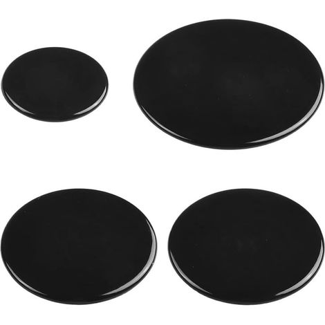 Gas Stove Burner Covers Set of 4 (55mm, 75mm, 100mm) for Flat Burners with Concave Surface Gas Hob Accessories (1/5)