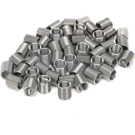 50 inserts filetés M7x12D en acier inoxydable, réducteurs mâles et femelles, outil de réparation de fixations (1/5)