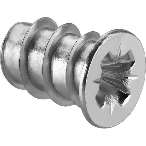 Vis à Euro en Acier 6,3 x 8 mm Fixations pour Meubles avec Filetage Complet Diamètre D'alésage 5 mm Vis Assemblage pour Bois Coulisses de Tiroirs Coulissants 100 Pièces (1/5)