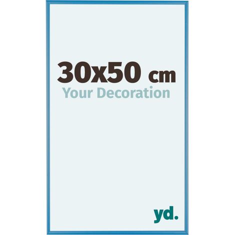 yd. - Cadre photo 30x50 - Bleu Acier - Aluminium - Kent