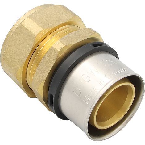 Pipetec Pressfitting Übergang Verbundrohr 32x3 auf 28mm Kupferrohr TH (1/5)