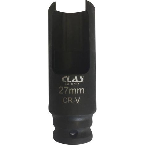 Douille fendue 27mm 1/2" CrV pour extracteurs d'injecteurs - SA 0781 - CLAS Equipements