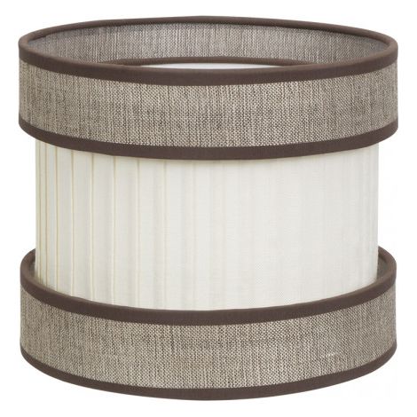 Tischlampenschirm hoch home e27 braun-beige 30dx30dx21h