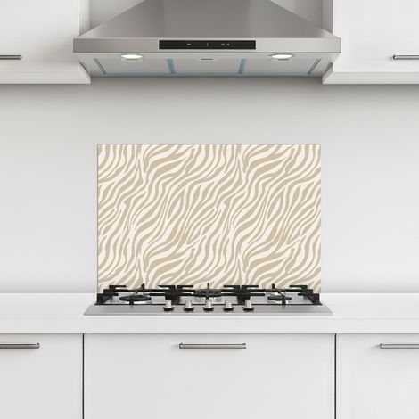 CRÉDENCE CUISINE Zebra - Motif - Beige 60x40 cm (1/5)
