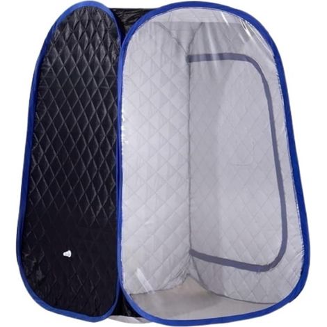 Kit de sauna portatif Ensemble de sauna à vapeur portable pleine grandeur, spa for relaxation, thérapie de désintoxication du corps avec grand cuiseur à vapeur de 4 litres et télécommande Tente de sau (1/5)