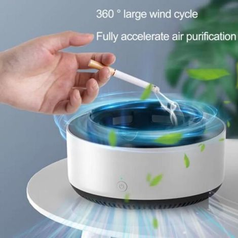 Ventilateur cou portable360°,USB mini blanc,extérieur couleurs multiples CENDRIER (1/5)