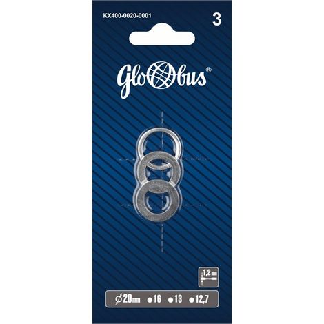 Reduzierungsringe Globus kx400-0030-0001 1,4 mm Dicke 30 mm Außendurchmesser