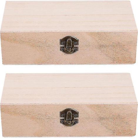 2 boîtes de rangement en bois (1/3)