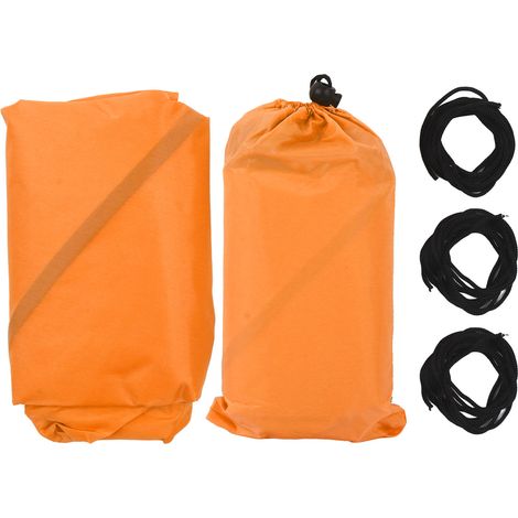 Voile d'ombrage triangulaire extérieure, toile parasol anti-UV imperméable, store de soleil orange (1/5)