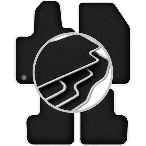 Tapis de sol Carlux argentés pour : Fiat 500X FL crossover (2018-) (1/5)
