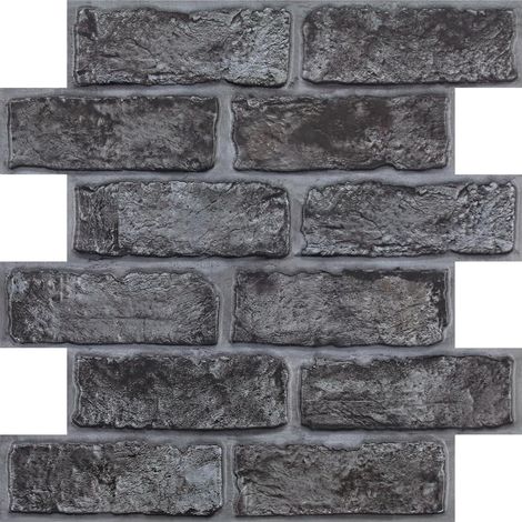 Panneaux Muraux 3D Fausse Brique Murale, Panneau Mural Décoratif Revêtement Mural, 10 Pièces, 30x30 cm, Dalle PVC Adhesive Murale Pour Salon Chambre à Coucher Cuisine Décoration Intérieure (1/5)