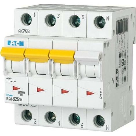 Leistungsschalter Eaton PLSM D25 3N MW Weiß 25 Ampere