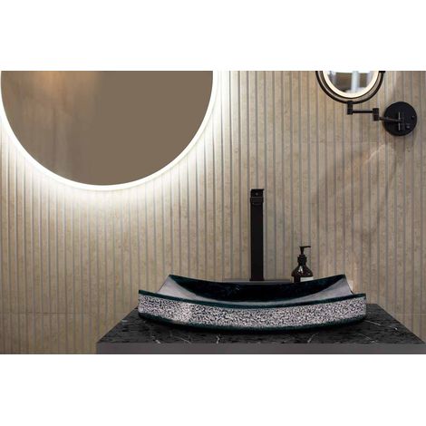 MOSAVIT TOKIO Lavabo Sobre Encimera De Piedra Negro - ref: MSV-TOKION