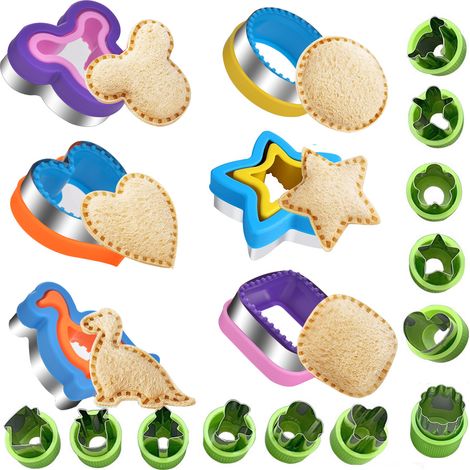 emporte-pièces sans croûte pour sandwichs, emporte-pièces à biscuits à faire soi-même, violet (1/5)