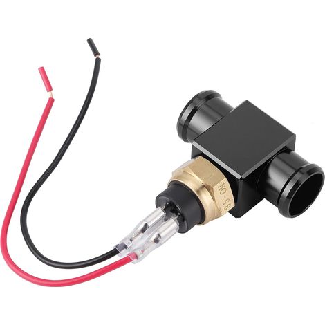 Thermostat Water Temperature Switch Radiator Motorcycle Water Temperature Sensor Thermostat Radiator Fan Switch for ATV Off-Road Vehicle(Black) (1/5)