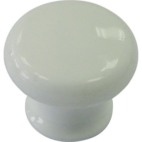 HSI Möbelknopf, Kunststoff, weiß, 30mm, 1 STK