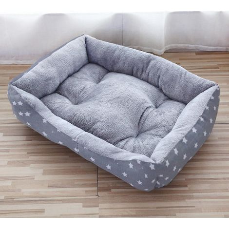 Lit Pour Chien Lit Pour Chat - Tapis Doux Et Chauffant En Velours Et Toile Résistante - Pour Intérieur - Lavable En Machine - Taille L (60x45 cm) (1/5)