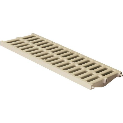 Grille légère 23,00 KN - PVC anti-choc - sable - 200 x 500 mm - First Plast