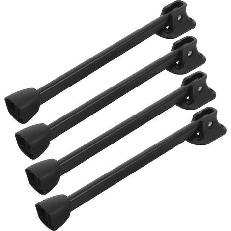 Ensemble de 4 pieds de table pliants extensibles, bureau de voyage réglable, mobilier en fer forgé (1/5)