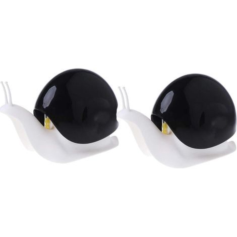 Cute snail-shaped soap dispenser for kitchens, bathrooms, etc., 2 pieces (120 ml) (black) (1/5)