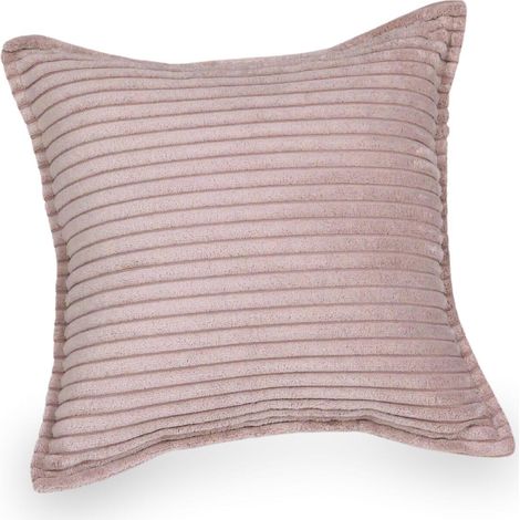 Cojín pequeño de pana para sofá, color rosa claro. (1/5)