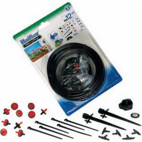 Kit irrigazione 12 vasi in blister irrigazione a goccia Uniflex